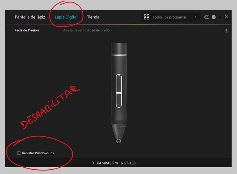 De repente no me reconoce el lapiz en photoshop ni sai 1