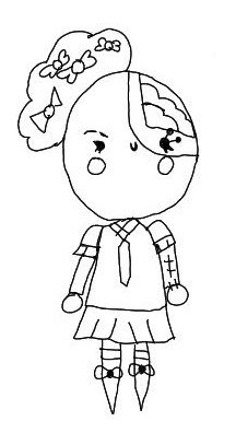 boceto frontal