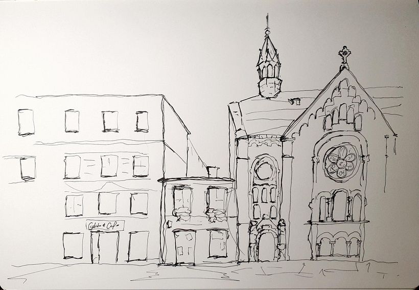 Black and white sketch