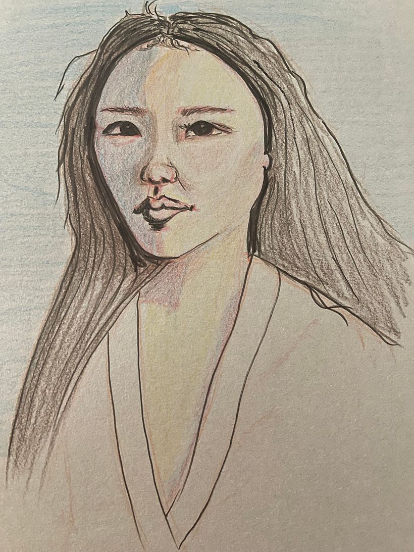 My project for course: Vibrant Portrait Drawing with Colored Pencils 7