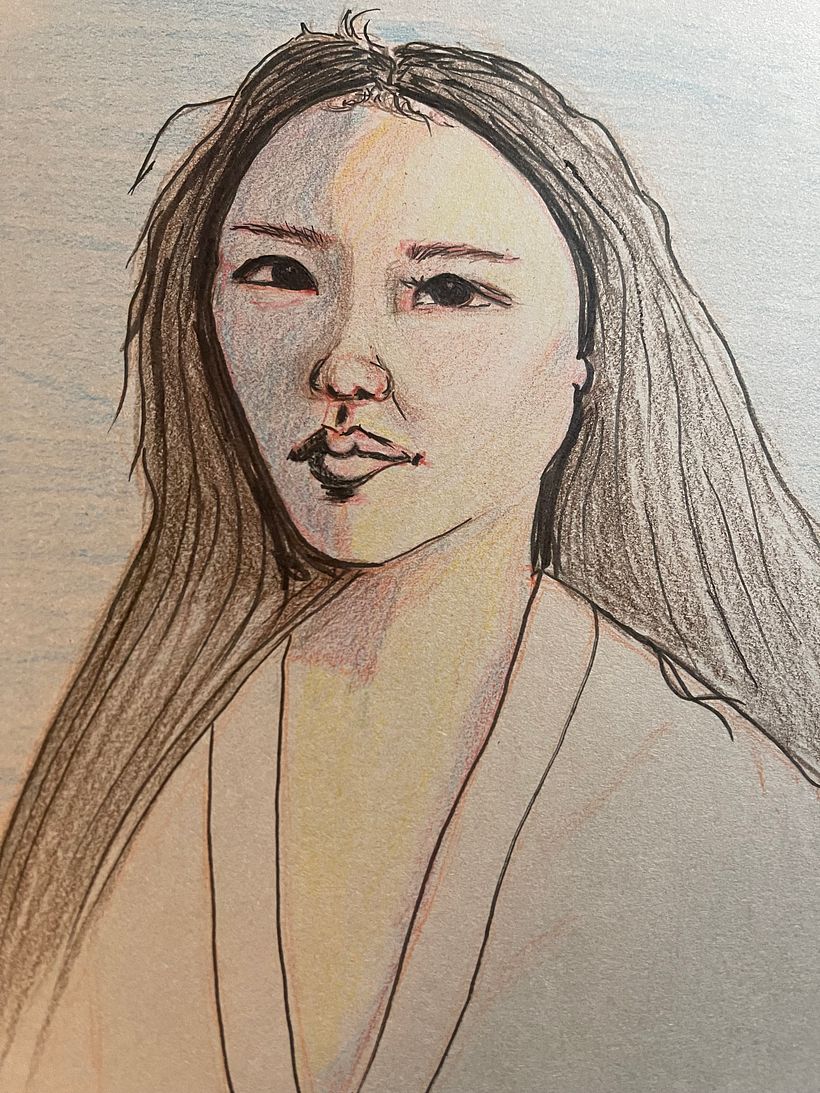 My project for course: Vibrant Portrait Drawing with Colored Pencils 8