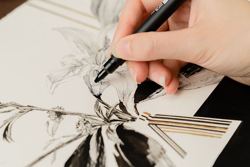 My project for course: Contemporary Botanical Illustration with Ink 3