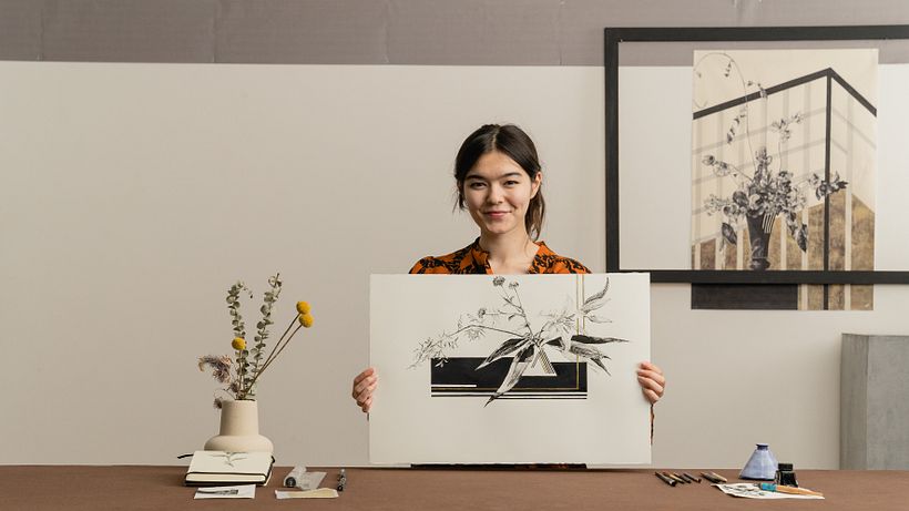 My project for course: Contemporary Botanical Illustration with Ink 1