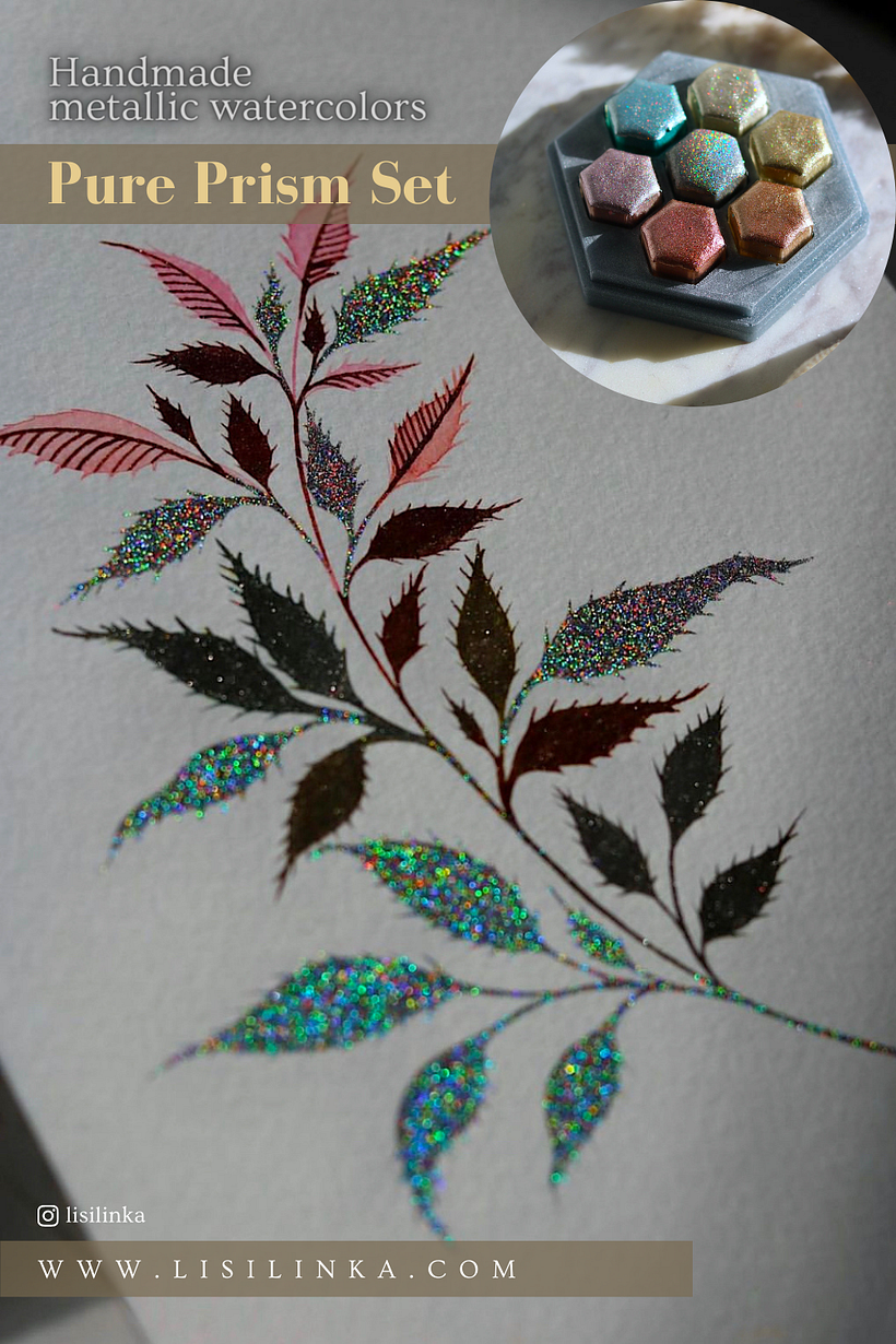 My own metallic watercolors! 4