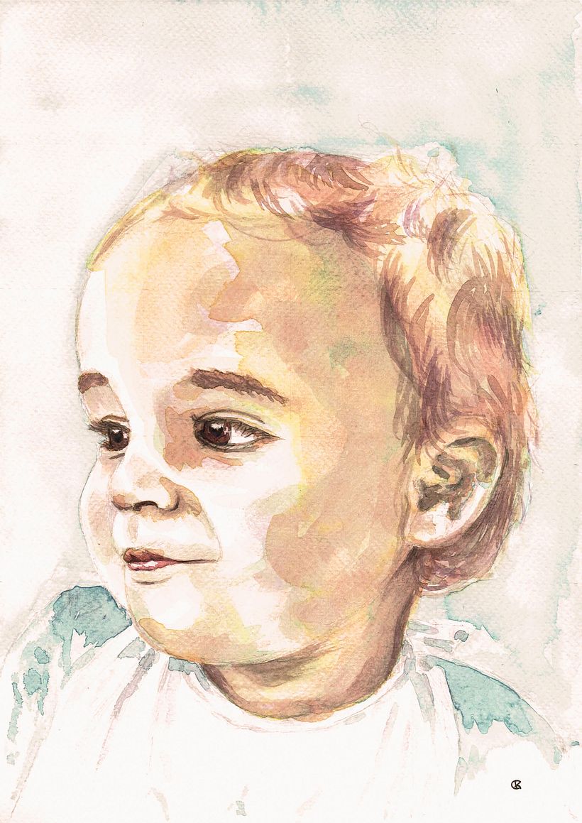 Mon projet après avoir suivi le cours: Portrait artistique à l’aquarelle 1