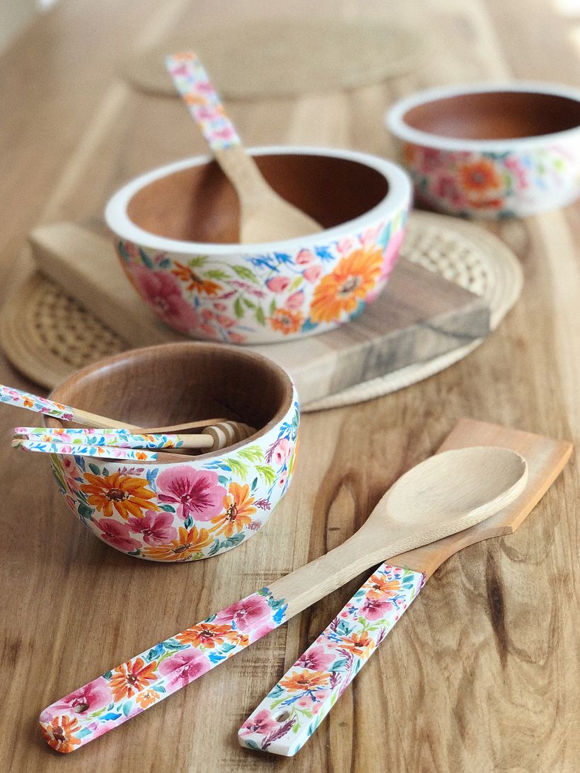 Mi proyecto del curso: Pintura sobre madera: decora tus utensilios 3