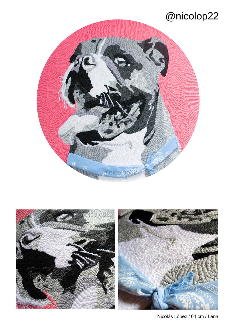 Reichel Forever ❤ Lana sobre lienzo / Tamaño 64 cm 