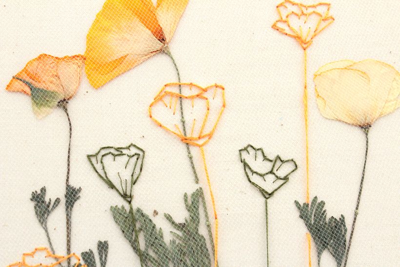 Pressed Plant Embroidery 5
