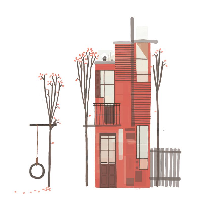 Otra de las casas modernas del barrio