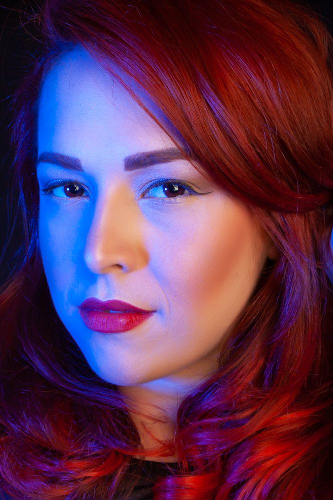 Studio Portraits using Colour  1