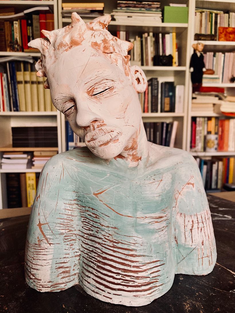 Meu projeto do curso: Introdução à escultura figurativa com argila 10