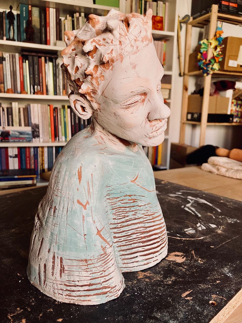 Meu projeto do curso: Introdução à escultura figurativa com argila 11