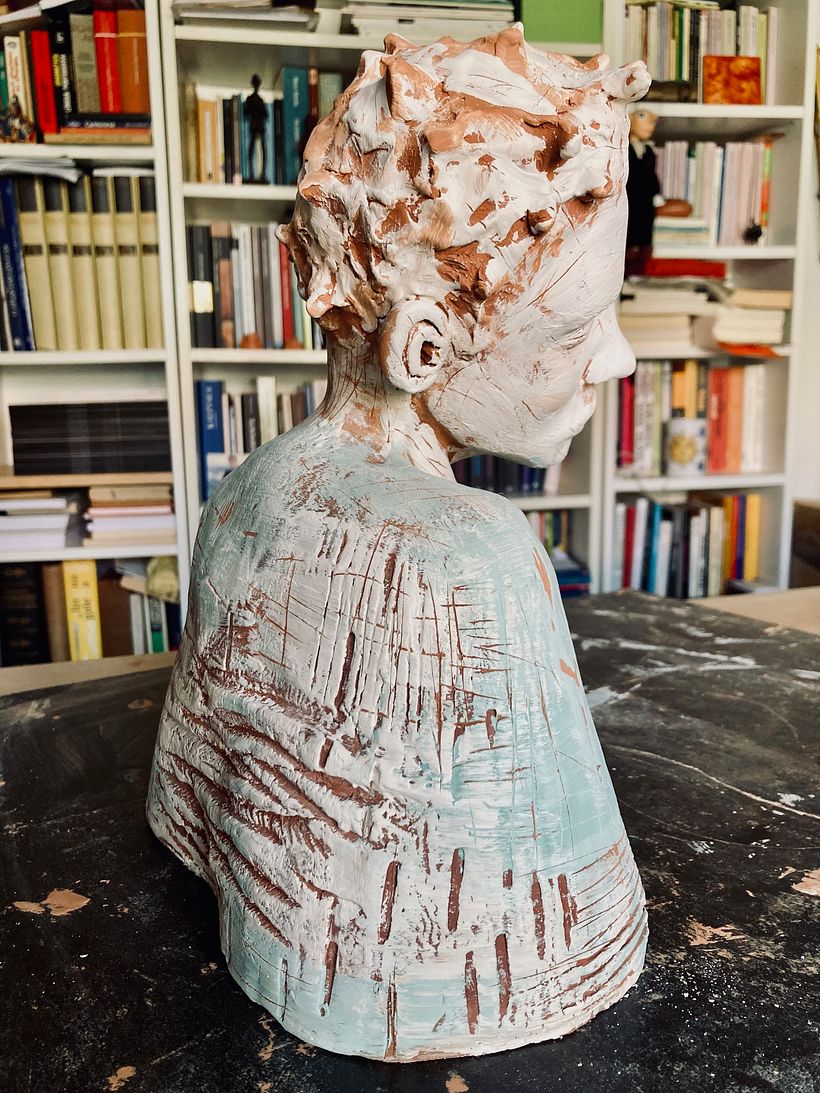 Meu projeto do curso: Introdução à escultura figurativa com argila 12