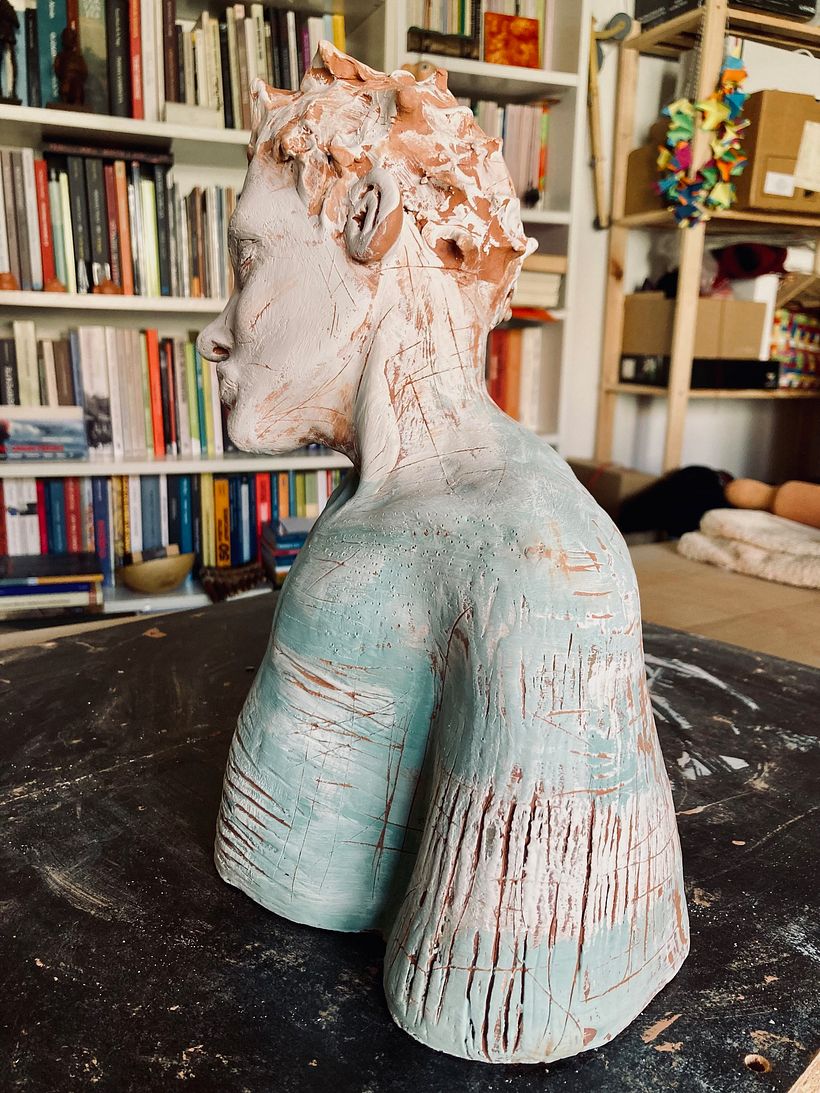 Meu projeto do curso: Introdução à escultura figurativa com argila 14