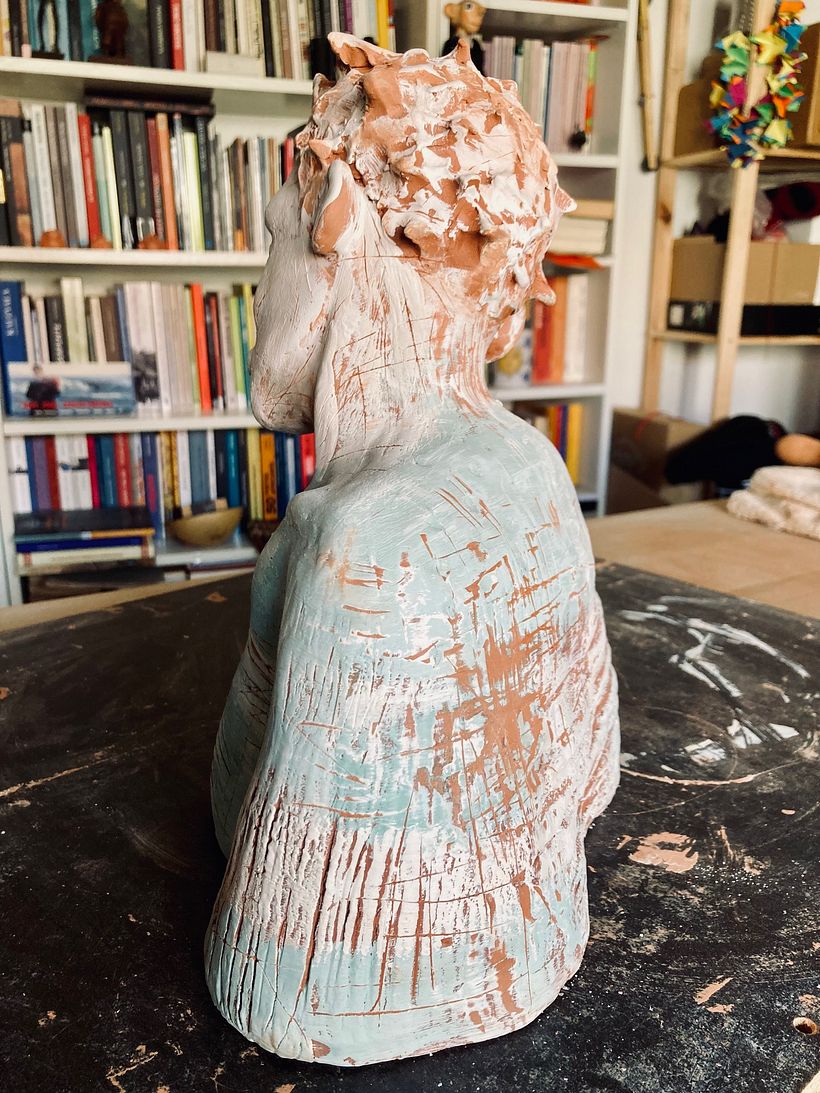 Meu projeto do curso: Introdução à escultura figurativa com argila 15