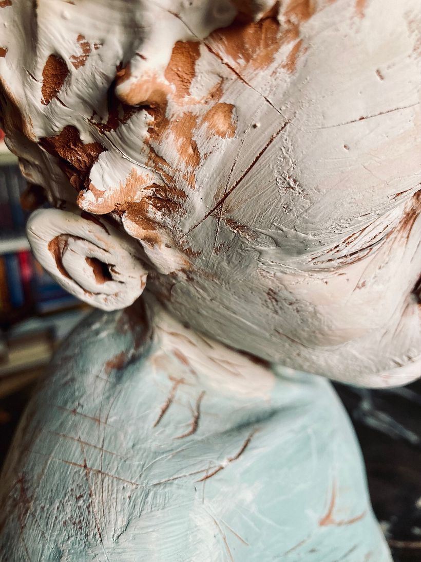 Meu projeto do curso: Introdução à escultura figurativa com argila 19