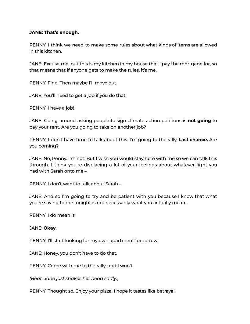 My project for course: Creative Writing for Film and Theater 8
