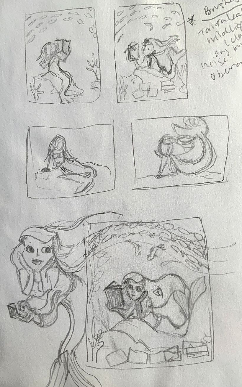 super rough pencil sketches
