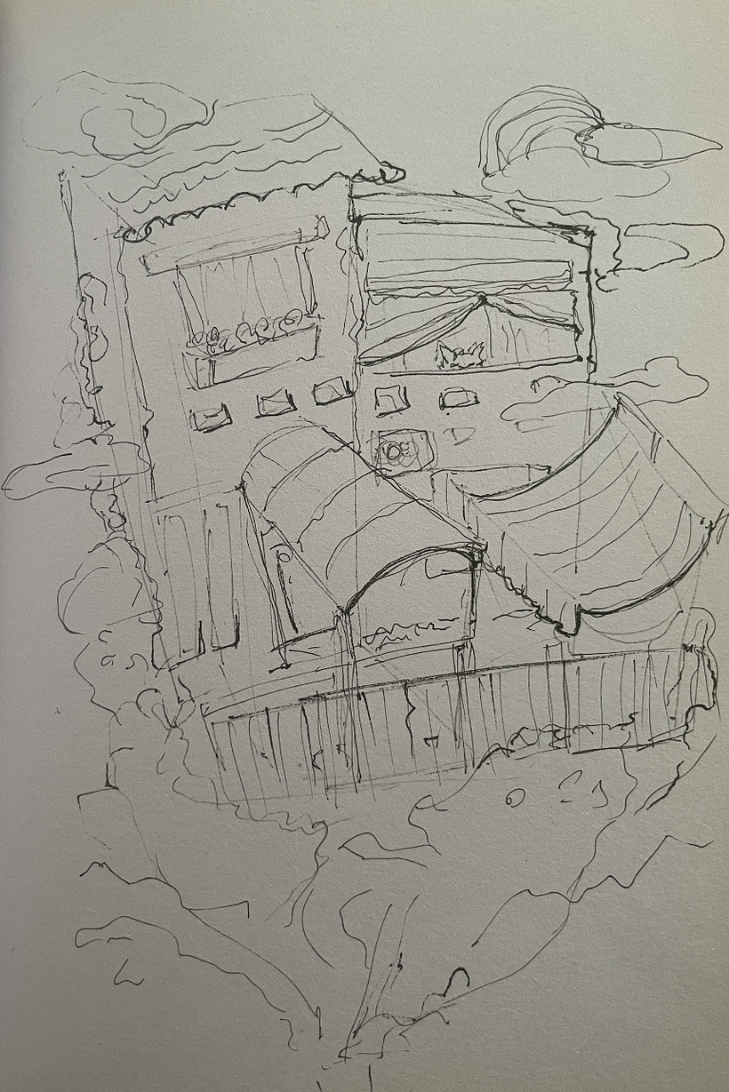 Mi proyecto del curso: Dibujo arquitectónico expresivo con marcadores de colores 1