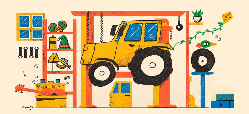 Ilustraciones para serie de artículos sobre "La guarandinga" 2