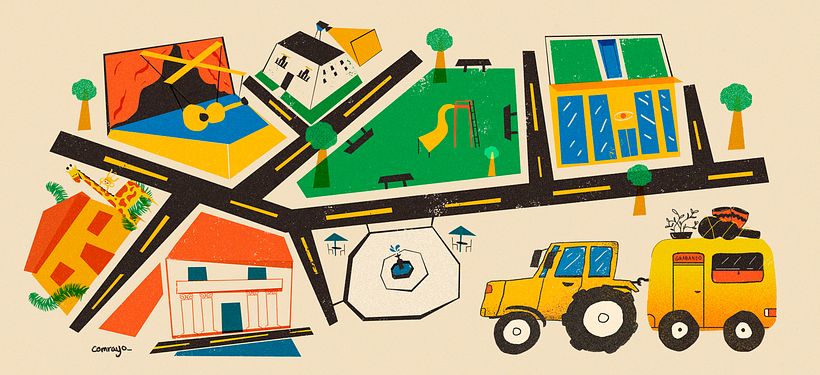 Ilustraciones para serie de artículos sobre "La guarandinga" 1