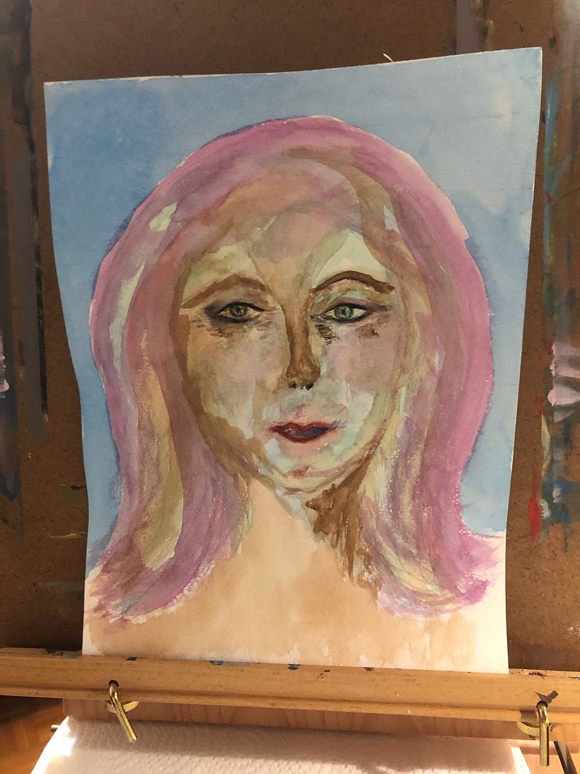 My project in Artistic Portrait with Watercolors course 4