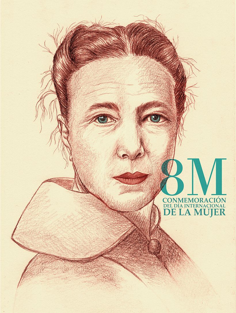 Retrato Simone de Beauvoir 1