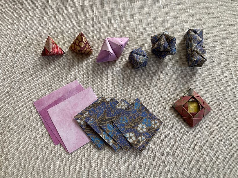 sonobe units practiced in the course