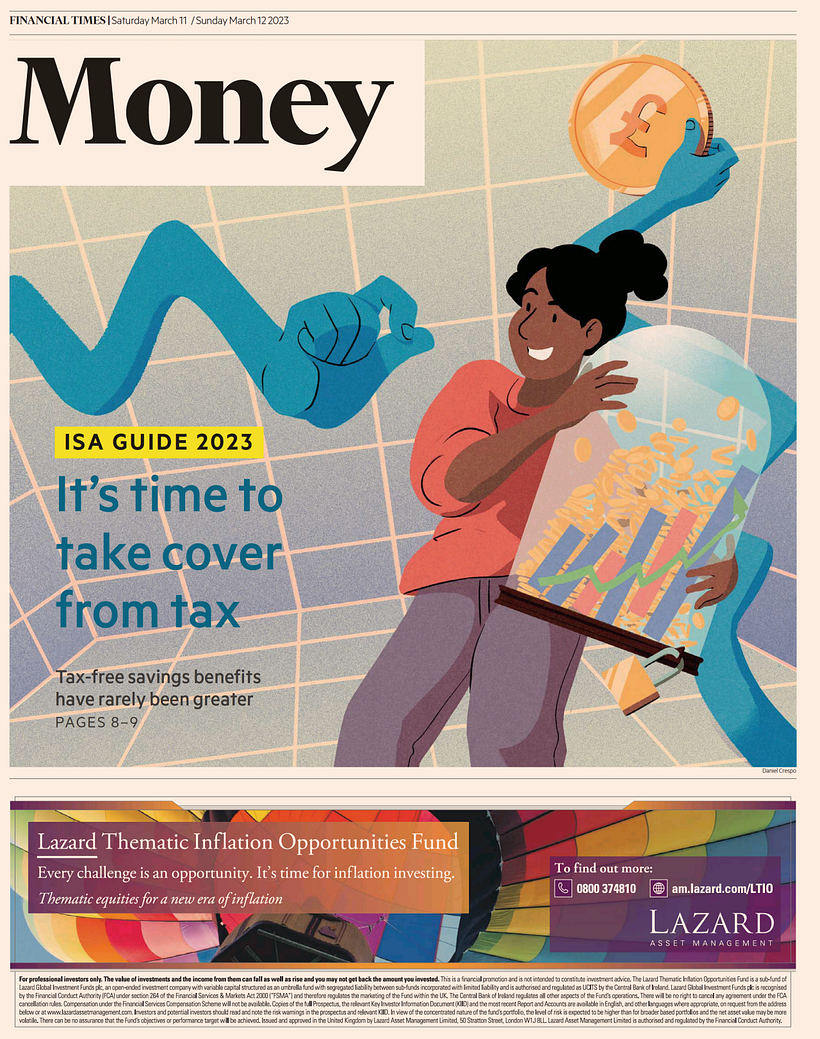 Financial Times Money Cover - Traditionelle Illustration