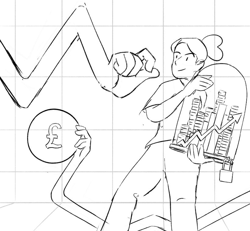 Financial Times Money Cover - Traditionelle Illustration