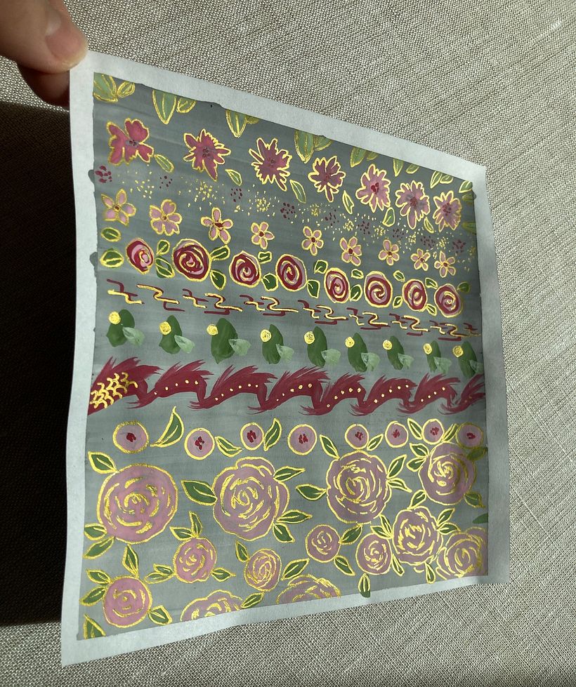 my pattern under the light