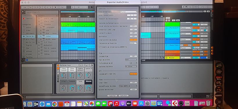 final mastering y exportación de archivo
