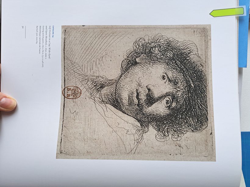 self-portrait of Rembrandt.