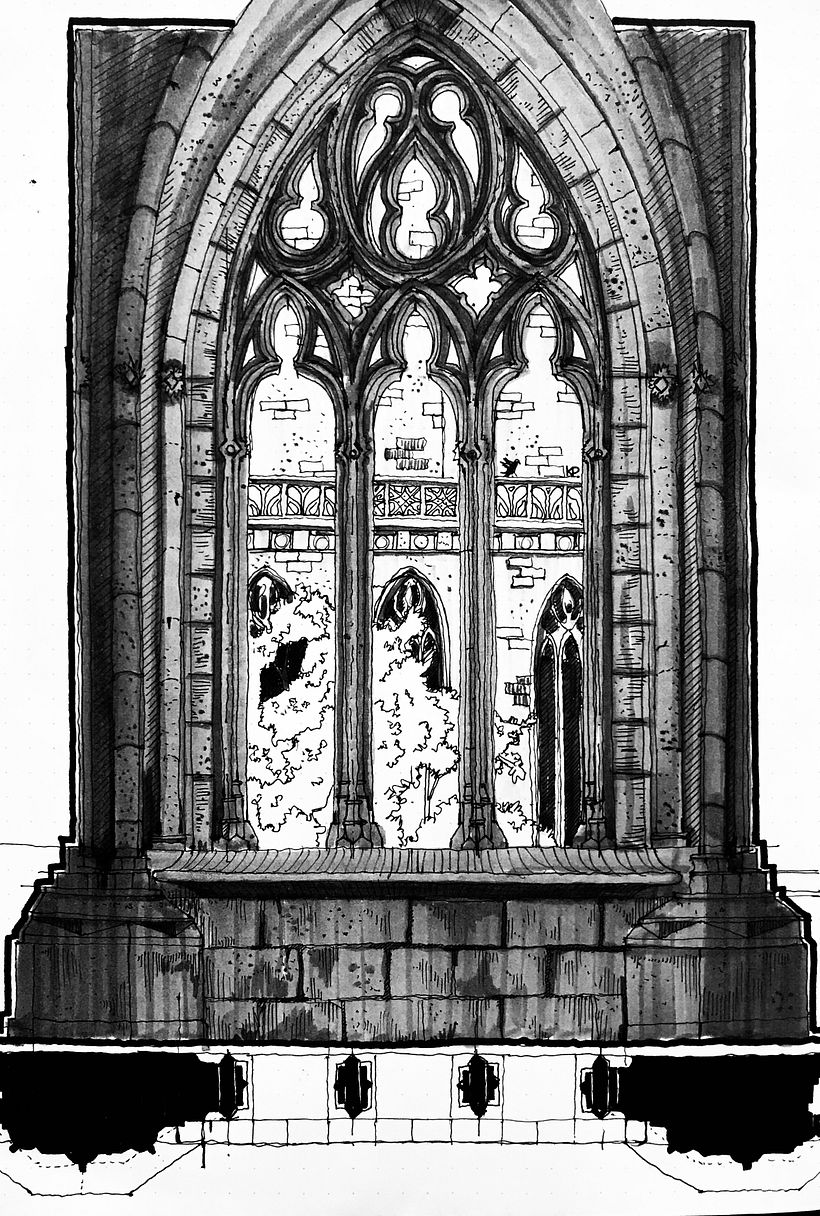 Claustro. Oporto, Portugal. (análisis de la planta y el alzado. relación del interior con el patio)