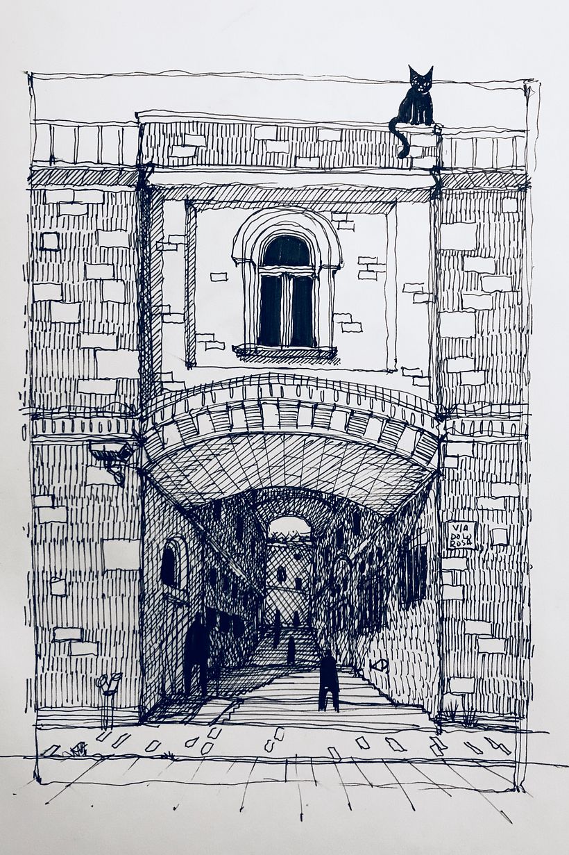 Calles del Jerusalen, Israel. (alzado. ejercicio de observar)