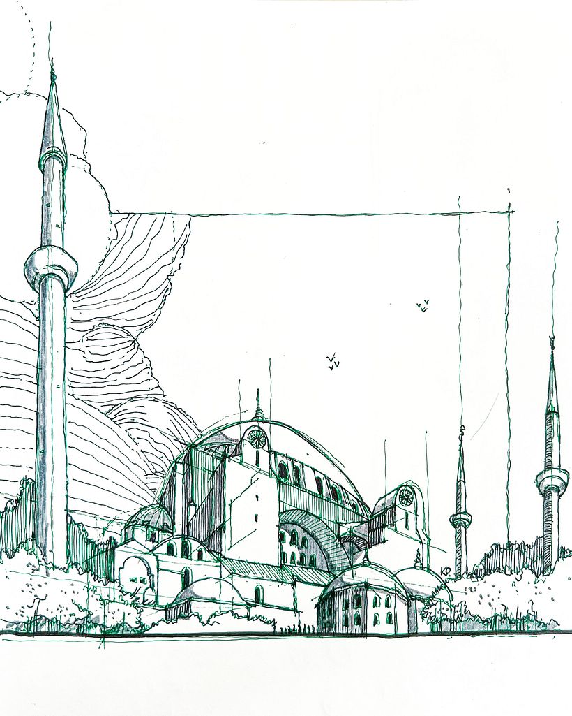 Santa Sofía. Estambul, Turquía. (perspectiva)