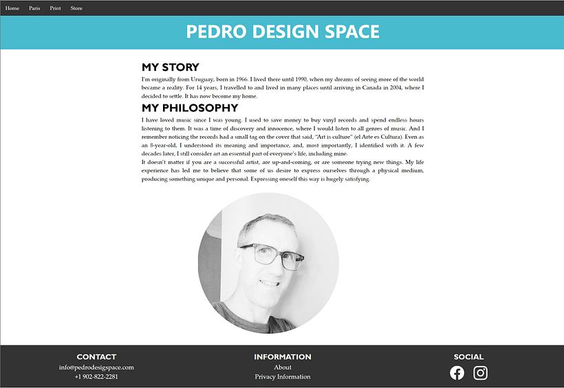 Diseño web responsive con Adobe Dreamweaver - Sitio personal, portafolio artístico 4