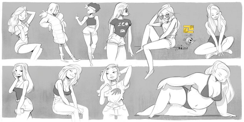 Practicando con poses. 3