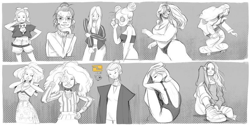 Practicando con poses. 4