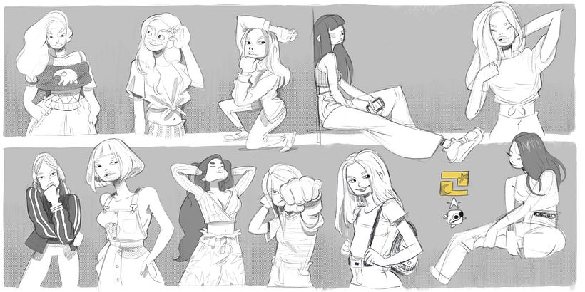 Practicando con poses. 5