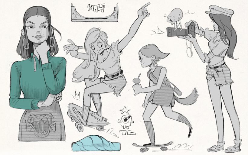 Practicando con poses. 8