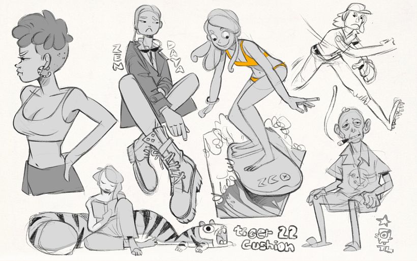 Practicando con poses. 9