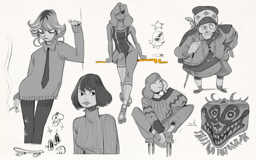 Practicando con poses. 11