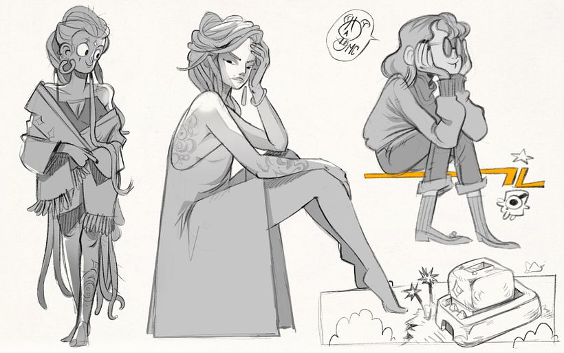 Practicando con poses. 12