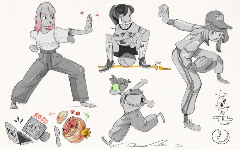 Practicando con poses. 14