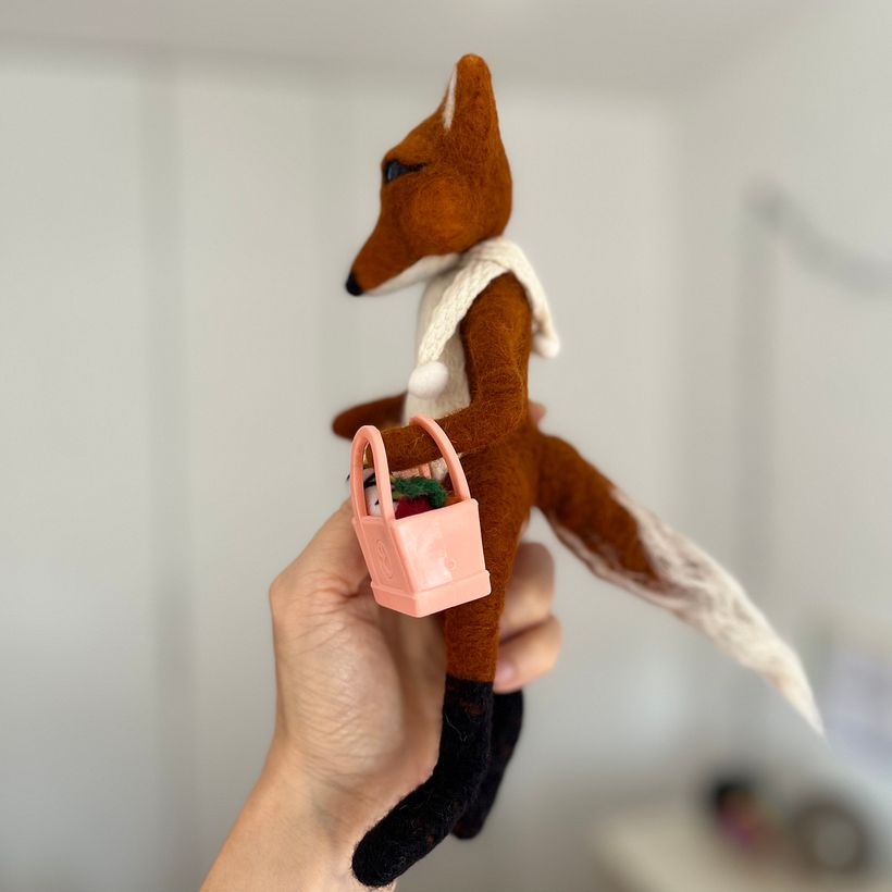 Mi proyecto del curso: Needle felting: creación de personajes con lana y aguja 11