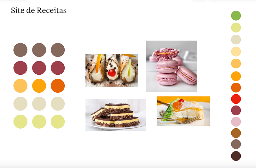 Paleta para Site de Receitas