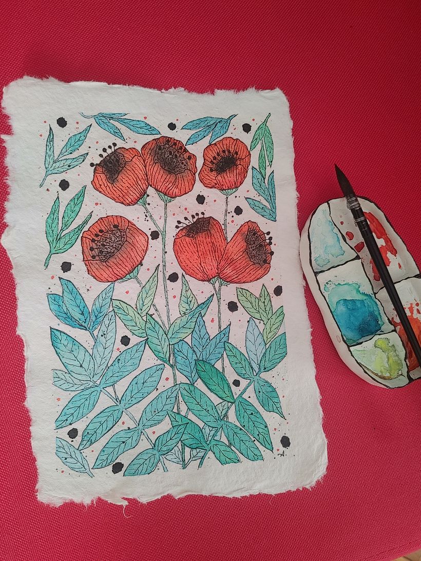 Mi proyecto del curso: Acuarela floral: conecta con la naturaleza 3