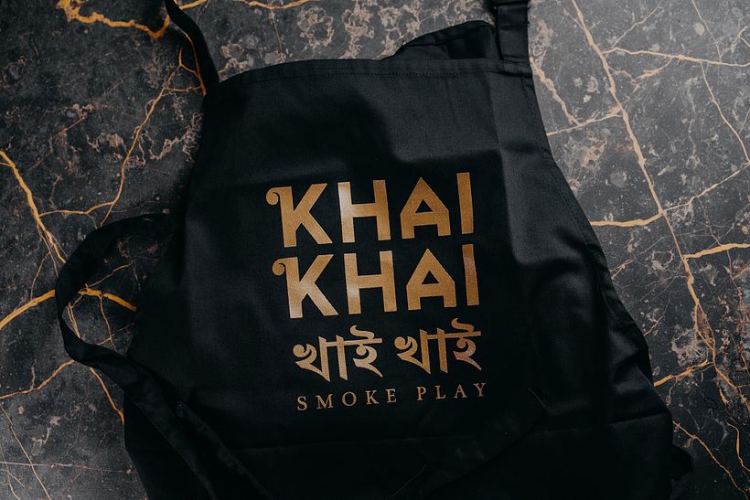 Khai Khai chef's apron.