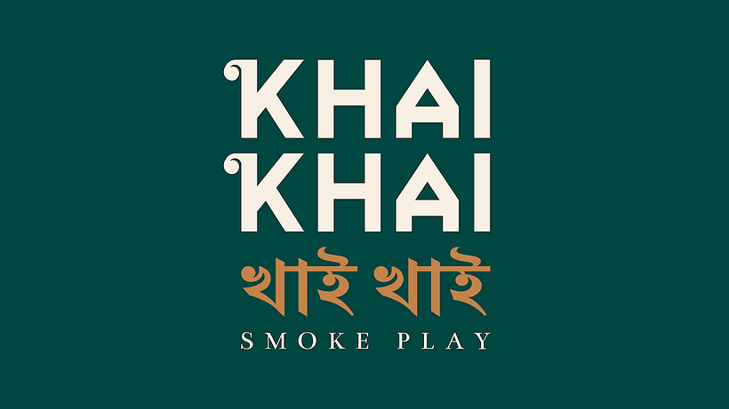 Khai Khai logo lockup. Three variants in multiple colourways.
